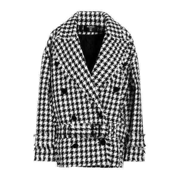 バルマン レディース ジャケット＆ブルゾン アウター Coats Blackの通販は