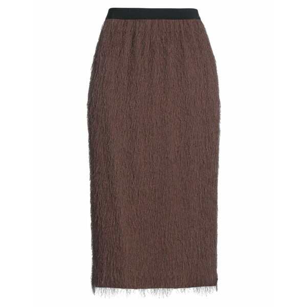 ユッカ レディース スカート ボトムス Midi skirts Brown