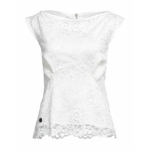 フィリッププレイン レディース カットソー トップス Tops Ivory