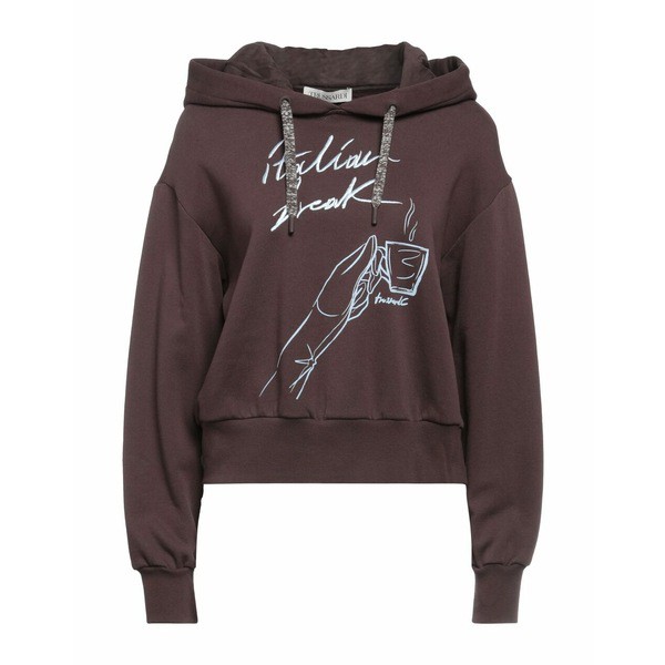 トラサルディ レディース パーカー・スウェットシャツ アウター Sweatshirts Dark brown｜au PAY マーケット