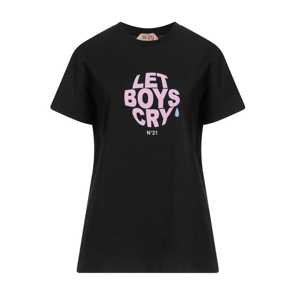 ヌメロ ヴェントゥーノ レディース Tシャツ トップス T-shirts Blackの通販は