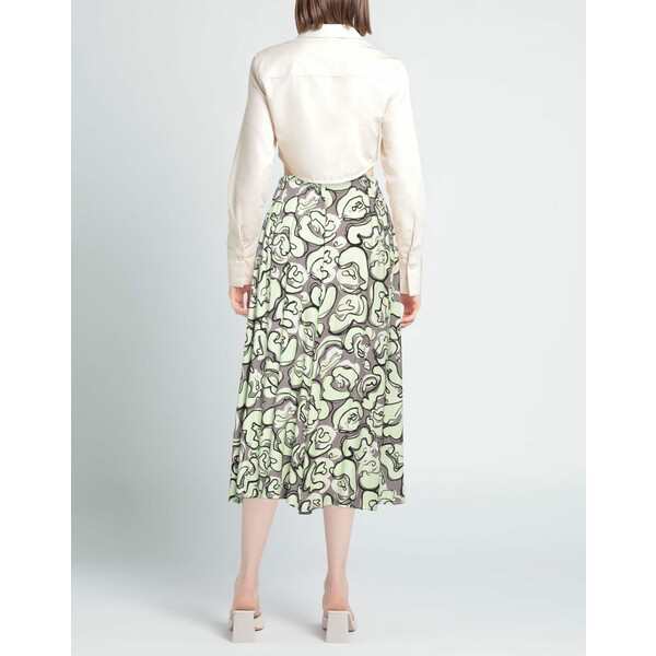 アリジ レディース スカート ボトムス Midi skirts Light greenの通販