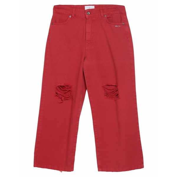 ヴェルナ レディース デニムパンツ ボトムス Denim cropped Redの通販