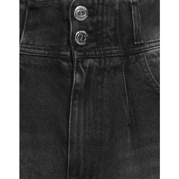 ツインセット レディース デニムパンツ ボトムス Denim pants Blackの