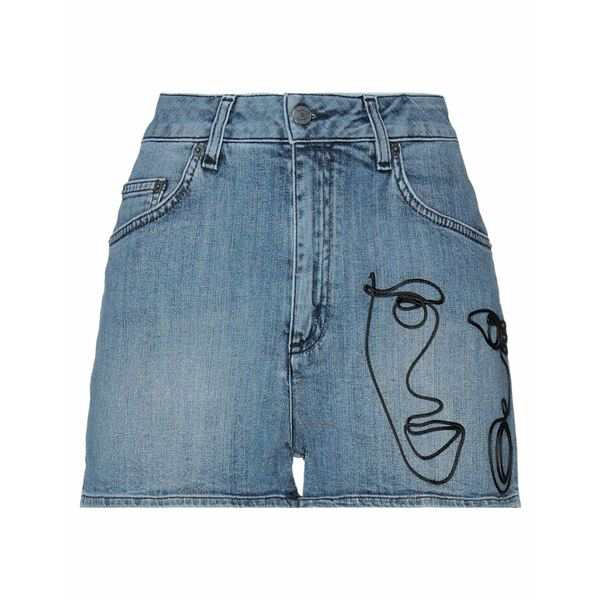 モスキーノ レディース カジュアルパンツ ボトムス Denim shorts Blue