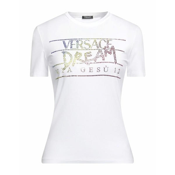 ヴェルサーチ レディース Tシャツ トップス T-shirts Whiteの通販はau