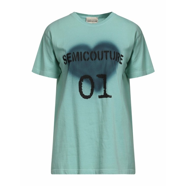 SEMICOUTURE 売れ筋商品|||セミクチュール Tシャツ トップス レディース T-shirts Green セミクチュール レディース Tシャツ トップス T-shirts Light