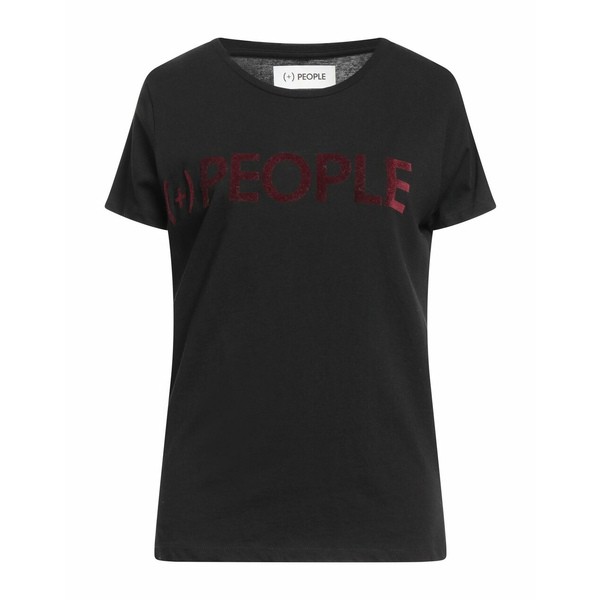 プラス・ピープル レディース Tシャツ トップス T-shirts Blackの通販