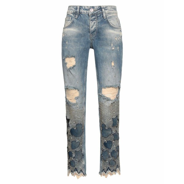 フラコミーナ レディース デニムパンツ ボトムス Denim pants Blueの