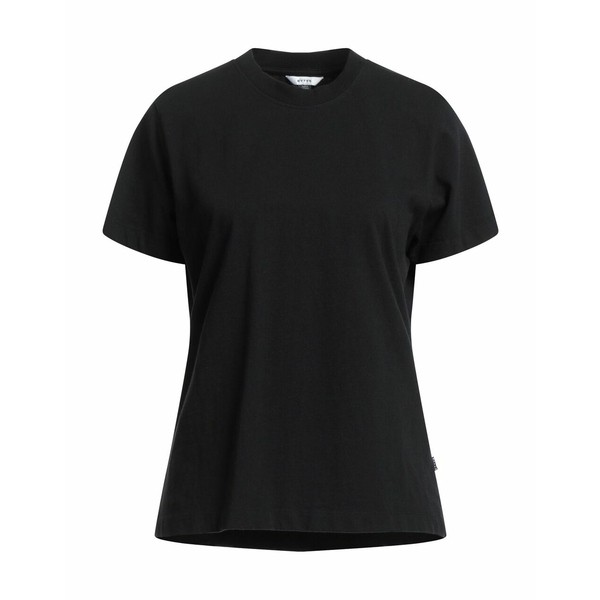 エイティス レディース Tシャツ トップス T-shirts Blackの通販は