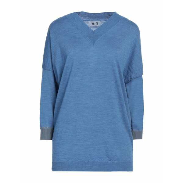 ニー レディース ニット&セーター アウター Sweaters Light blueの通販