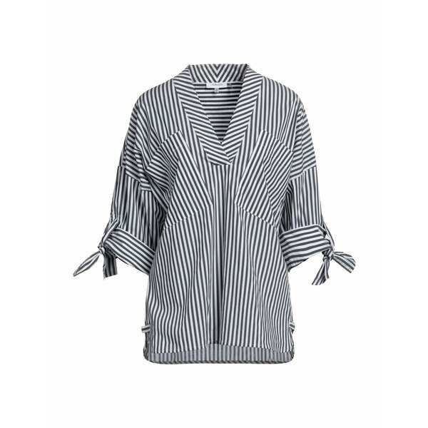 カルバンクライン レディース シャツ トップス Blouses Steel greyの