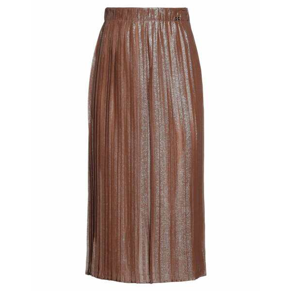 エリザベスフランキ レディース スカート ボトムス Midi skirts Camel