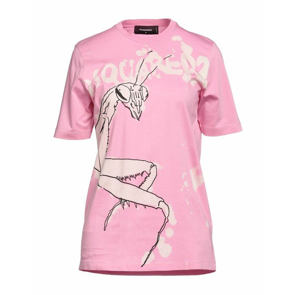 ディースクエアード レディース Tシャツ トップス T-shirts Pinkの通販はau PAY マーケット asty au PAY  マーケット－通販サイト