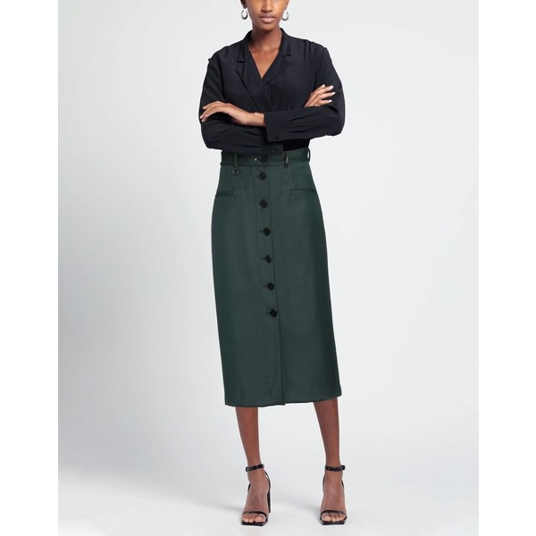 ハイ レディース スカート ボトムス Midi skirts Military greenの通販