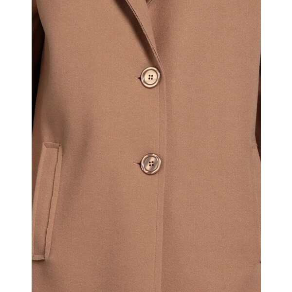 ハブワン レディース ジャケット＆ブルゾン アウター Overcoats Camel