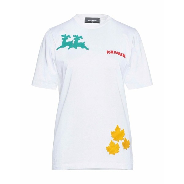 ディースクエアード レディース Tシャツ トップス T-shirts Whiteの