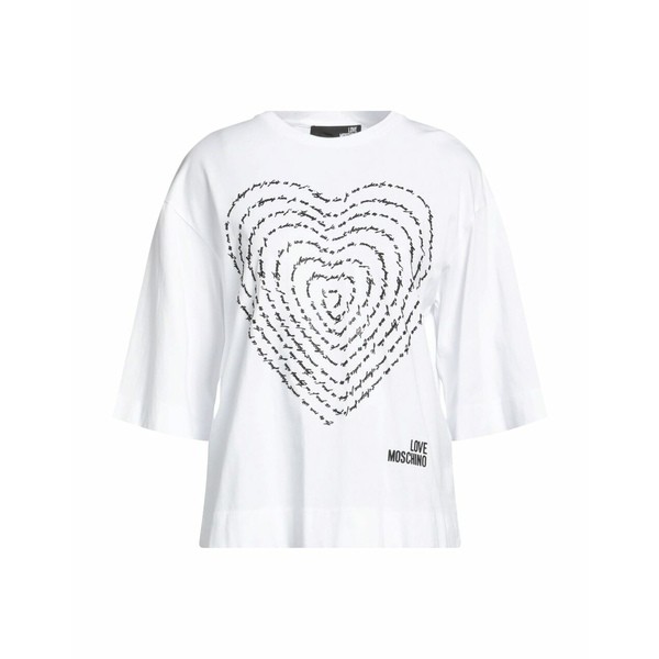 ラブ モスキーノ レディース カットソー トップス T-shirts Whiteの