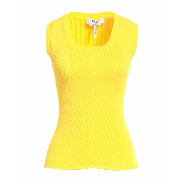 エムエスジイエム レディース ニットu0026セーター アウター Sweaters Yellow
