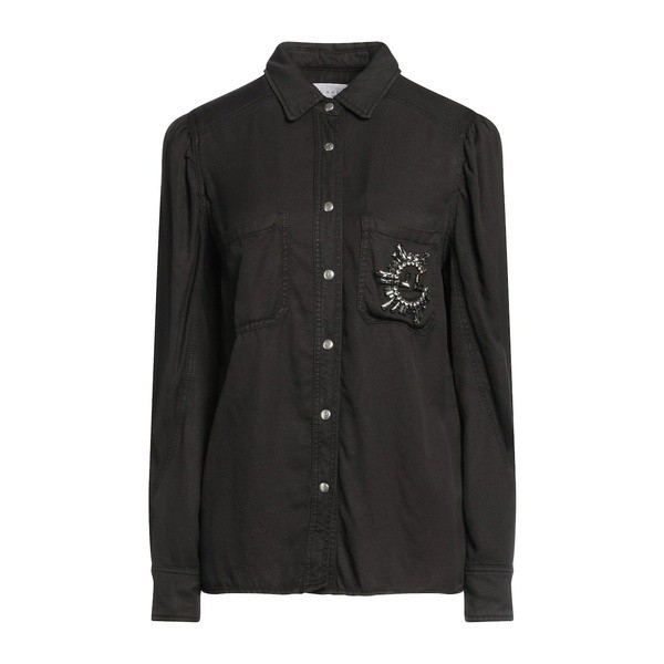 ガレパリ レディース シャツ トップス Denim shirts Blackの通販はau