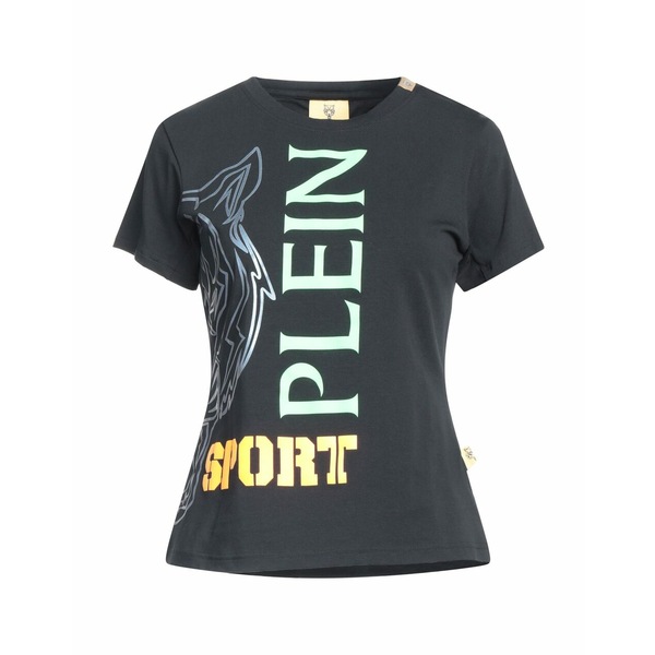 PLEIN SPORT 売れ筋商品|||プレインスポーツ Tシャツ トップス レディース Tops Black プレインスポーツ レディース Tシャツ トップス T-shirts Black