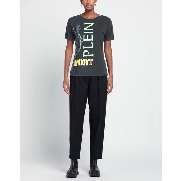 PLEIN SPORT 売れ筋商品|||プレインスポーツ Tシャツ トップス レディース Tops Black Women's T-shirt | Philipp Plein Sport
