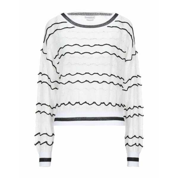 バランタイン レディース ニット&セーター アウター Sweaters Whiteの