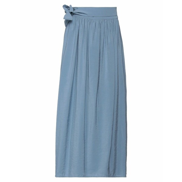 ニー レディース スカート ボトムス Midi skirts Slate blue