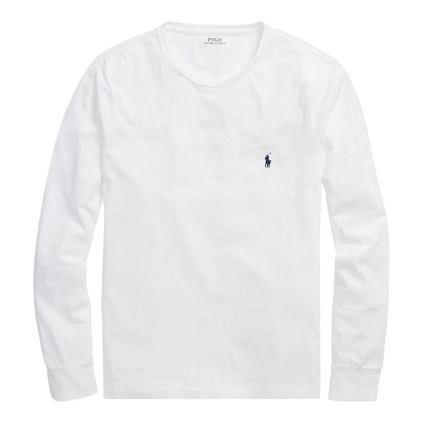 ラルフローレン メンズ Tシャツ トップス Long Sleeve Jersey T Shirt White｜au PAY マーケット