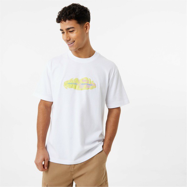 ジャック ウィルス メンズ Tシャツ トップス Blur Oval Graphic Tee Whiteの通販は 7,965円
