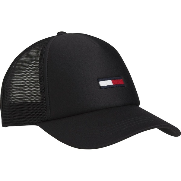 トミーヒルフィガー メンズ 帽子 アクセサリー Logo Trucker Cap Blackの通販は