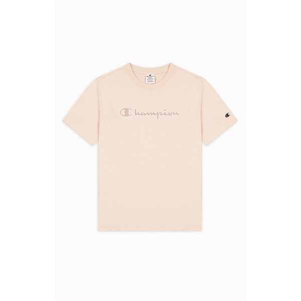 チャンピオン レディース Tシャツ トップス Large Logo T-shirt Pink PS103