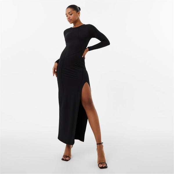 ジャック ウィルス レディース ワンピース トップス Asymmetric Seam Maxi Dress Blackの通販は