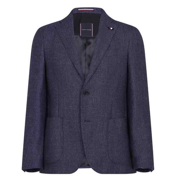 トミー ヒルフィガー メンズ ジャケット＆ブルゾン アウター Weave Blazer Blueの通販は