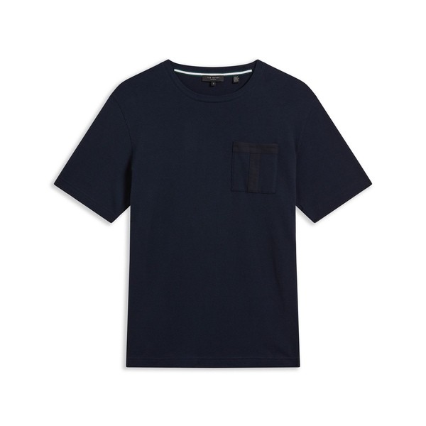 テッドベーカー メンズ Tシャツ トップス Ted Baker Spindle Pocket T-Shirt Mens Navyの通販はTシャツ