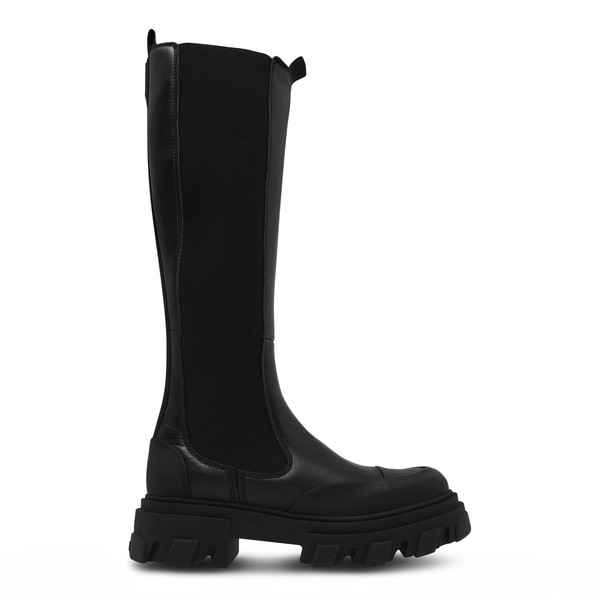 ガニー レディース ブーツ シューズ Knee High Chelsea Boots Blackの通販は