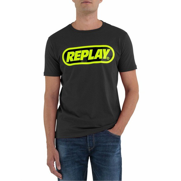 リプレイ メンズ Tシャツ トップス Replay TShirt Sn00 098Blackの通販