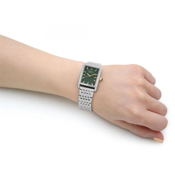 ガント レディース 腕時計 アクセサリー Gant Rhode Island Green-Metal WatchG173007 Silver and Greenの通販は