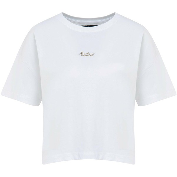 バブアー レディース Tシャツ トップス Halton T-Shirt White