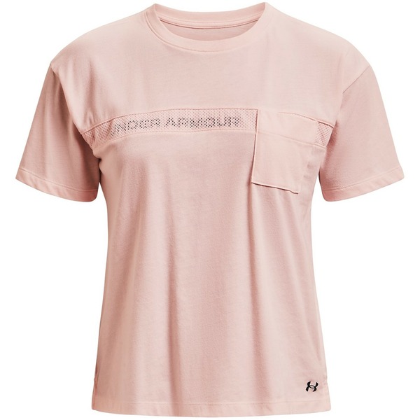 アンダーアーマー レディース Tシャツ トップス Pocket Graphic T Shirt Womens Pinkの通販は