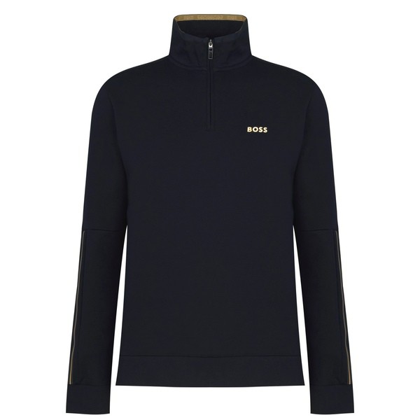 ボス メンズ パーカー・スウェットシャツ アウター Zip Sweater Navy