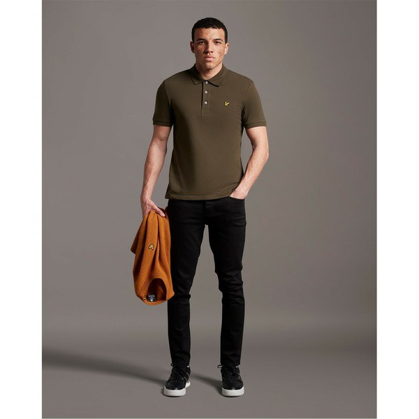 ライルアンドスコット メンズ ポロシャツ トップス Basic Short Sleeve Polo Shirt Olive W485｜au PAY  マーケット