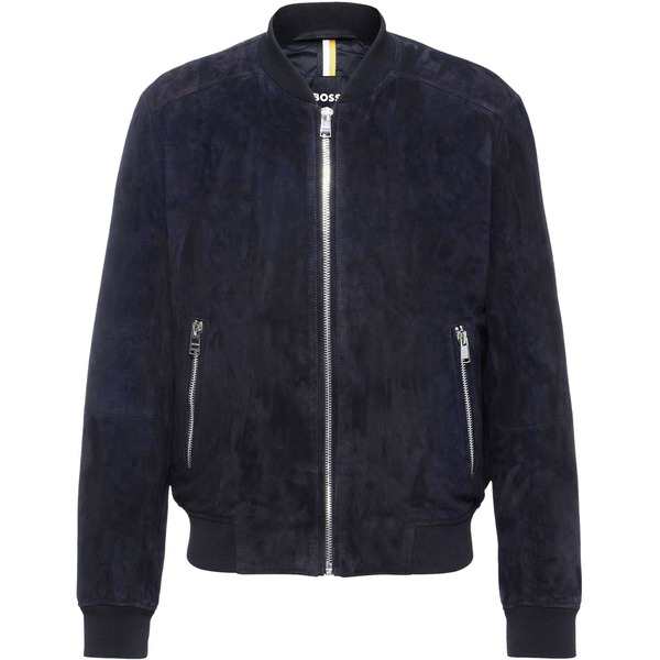 ボス メンズ ジャケット＆ブルゾン アウター HBB Malbano1LthrJkt Sn31 Dark Blue 404の通販は
