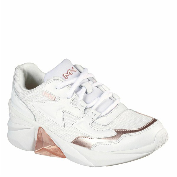 スケッチャーズ レディース ランニング スポーツ D Lite Air Womens Trainers White/Rose