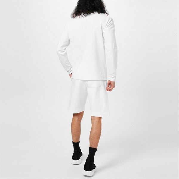 モスキーノ メンズ Tシャツ トップス Logo Tape T Shirt White 0001の