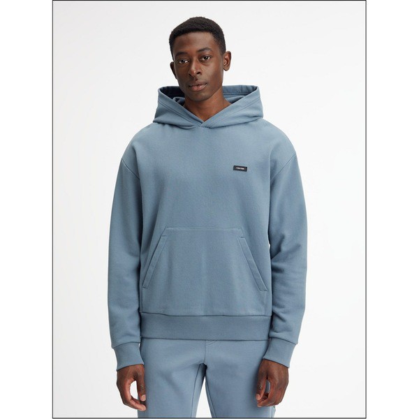 カルバンクライン メンズ パーカー・スウェットシャツ アウター Cotton Micro Logo Hoodie Grey POCの通販は