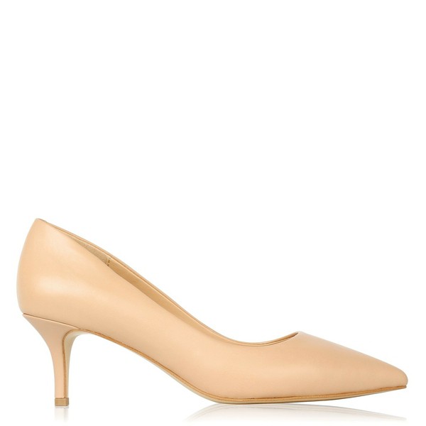 リネアペレ レディース ヒール シューズ Kitten Heel Shoes Nude Leatherの通販は 15,194円