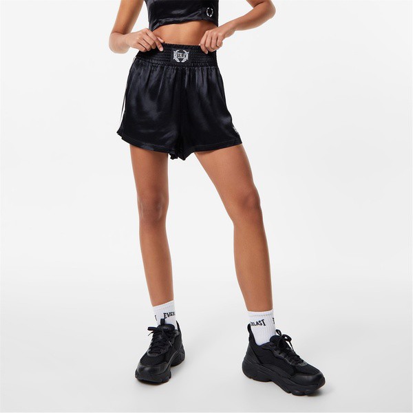 エバーラスト レディース カジュアルパンツ ボトムス Satin Short Black