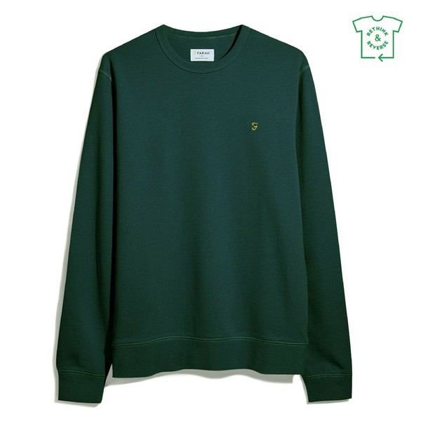 ファーラー メンズ ニット&セーター アウター Tim Crew Sweatshirt Petrol Blueの通販は