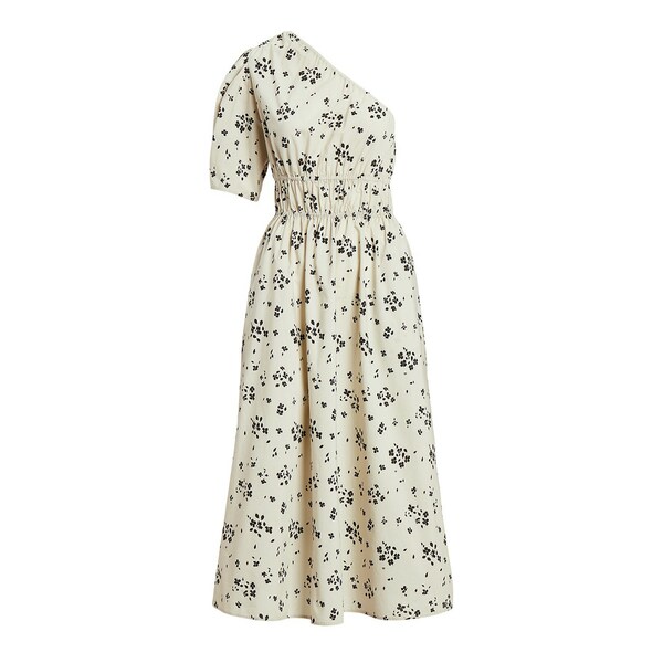 ラルフローレン レディース ワンピース トップス Asymmetrical Floral Poplin Dress TAN BLACK DITSYの通販は